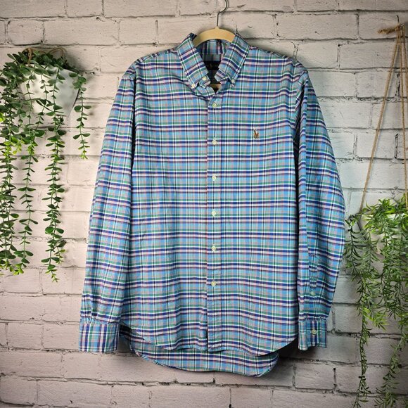 Ralph Lauren Blue Label Other - RALPH LAUREN BLUE LABEL BUTTON DOWN LONG SLEEVE MULTI COLOR PLAID MENS MED